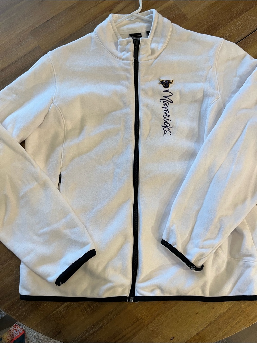 Vintage Gear For Sports Dallas Mavericks Full-Zip Fleece
Jacket White Mens XL